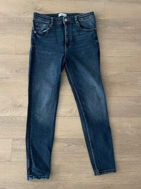 ZARA VINTAGE HI-RISE SKINNY JEANS (Dark Wash)
